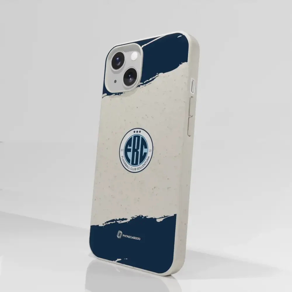 FBC Sollentuna Official Compostable Phone Case dark blue brush strokes - Image 58