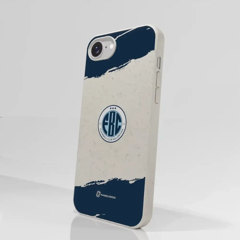 FBC Sollentuna Official Compostable Phone Case dark blue brush strokes - Image 63