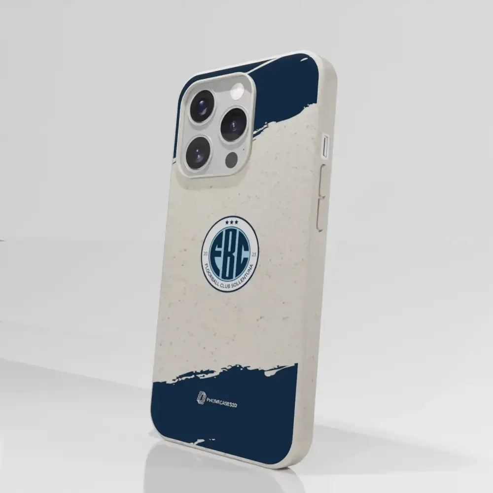 FBC Sollentuna Official Compostable Phone Case dark blue brush strokes - Image 65