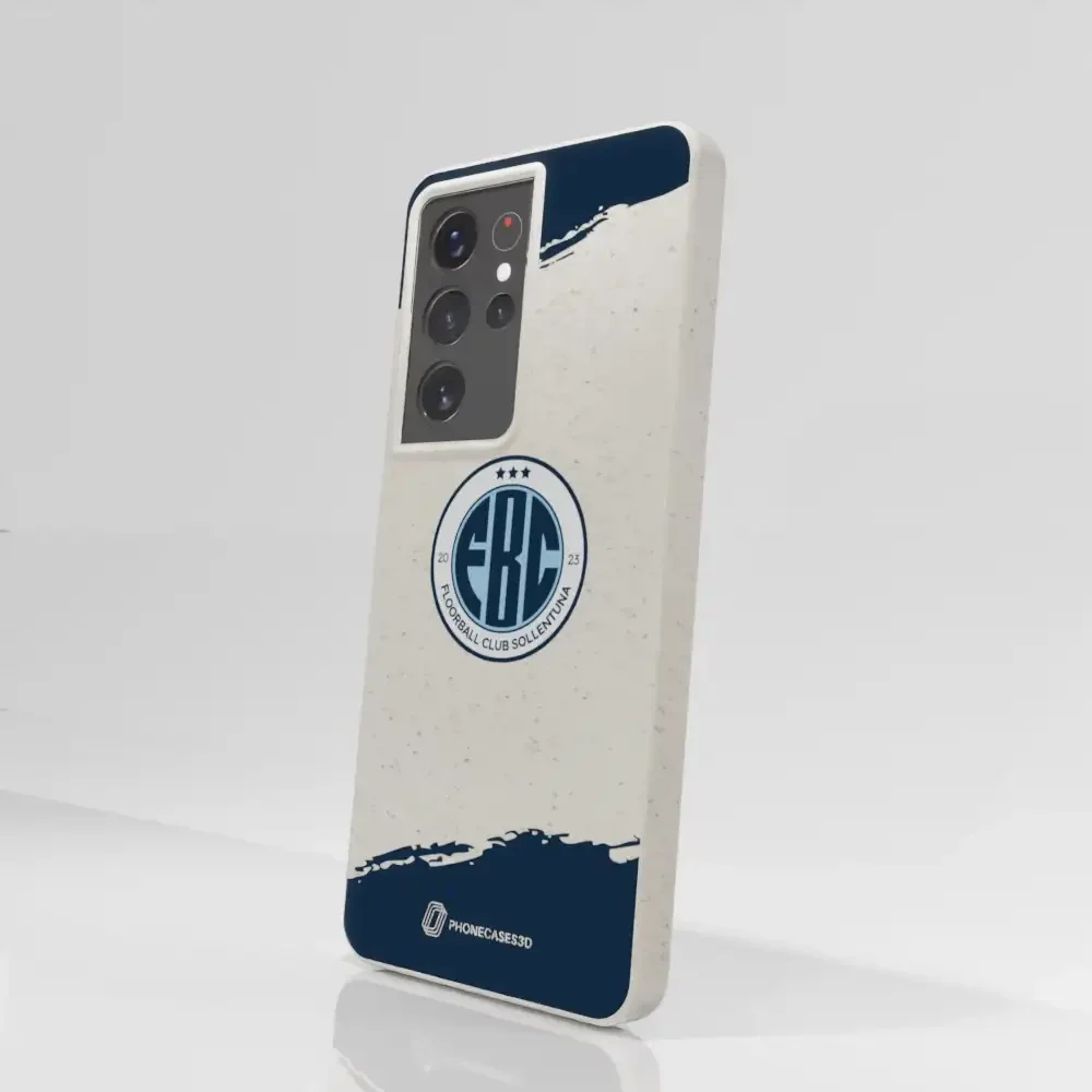 FBC Sollentuna Official Compostable Phone Case dark blue brush strokes - Image 69