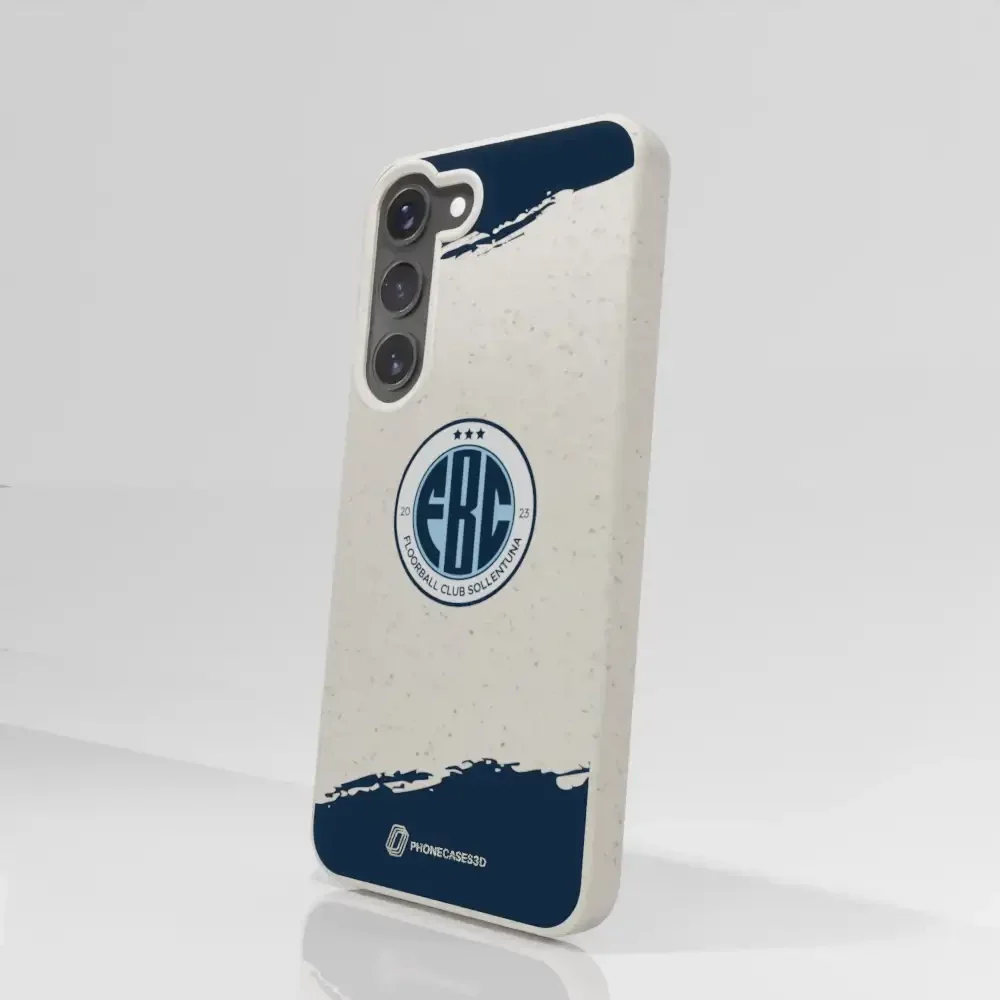 FBC Sollentuna Official Compostable Phone Case dark blue brush strokes - Image 74