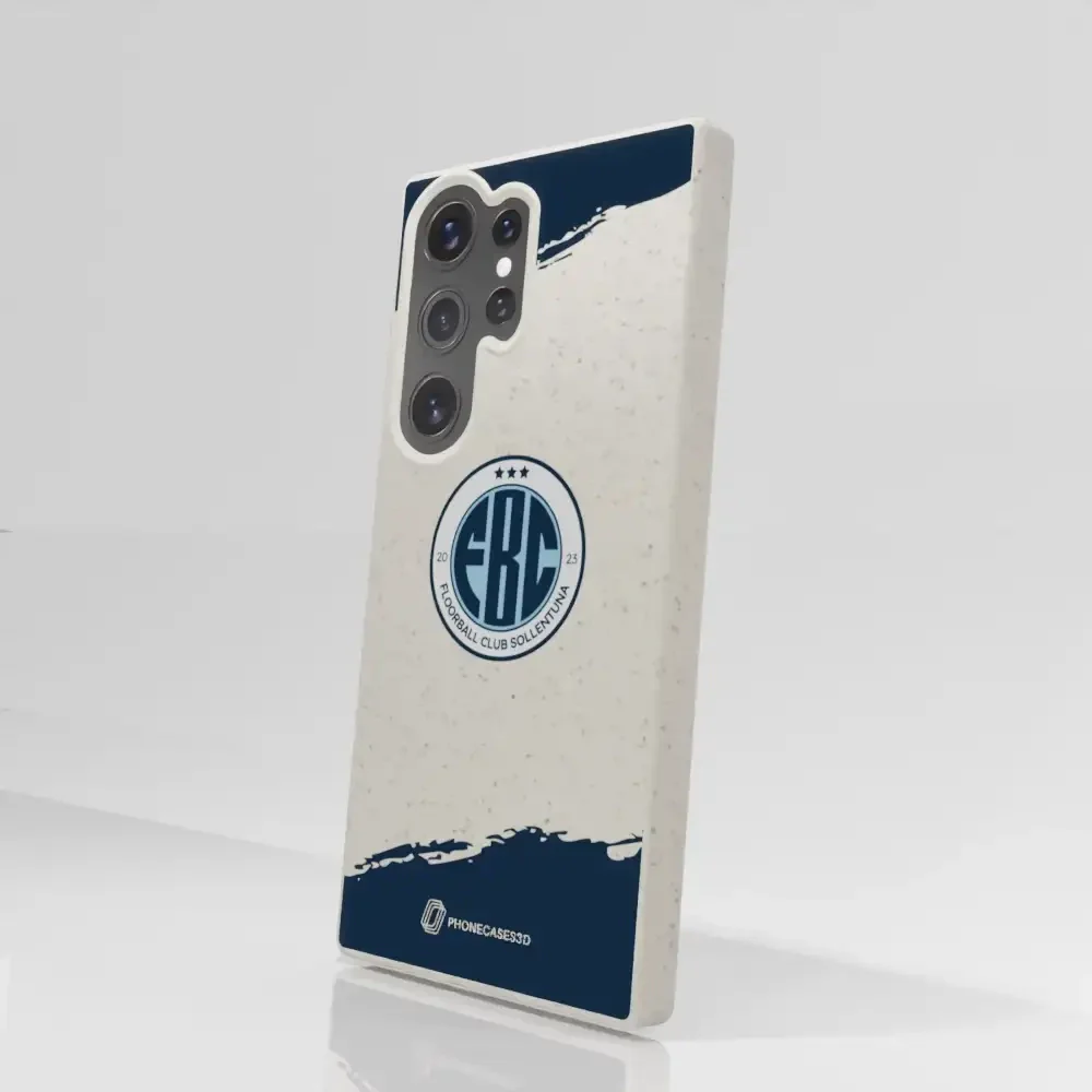 FBC Sollentuna Official Compostable Phone Case dark blue brush strokes - Image 75