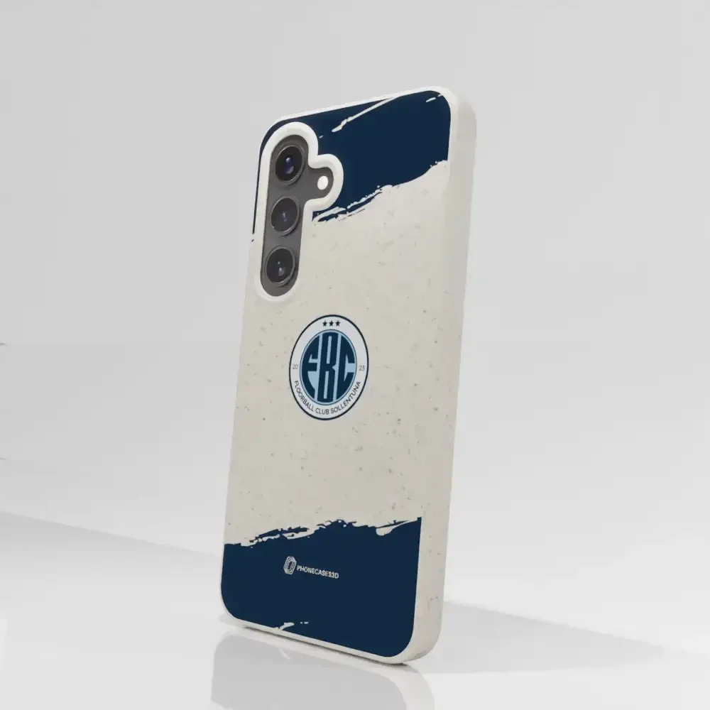 FBC Sollentuna Official Compostable Phone Case dark blue brush strokes - Image 79
