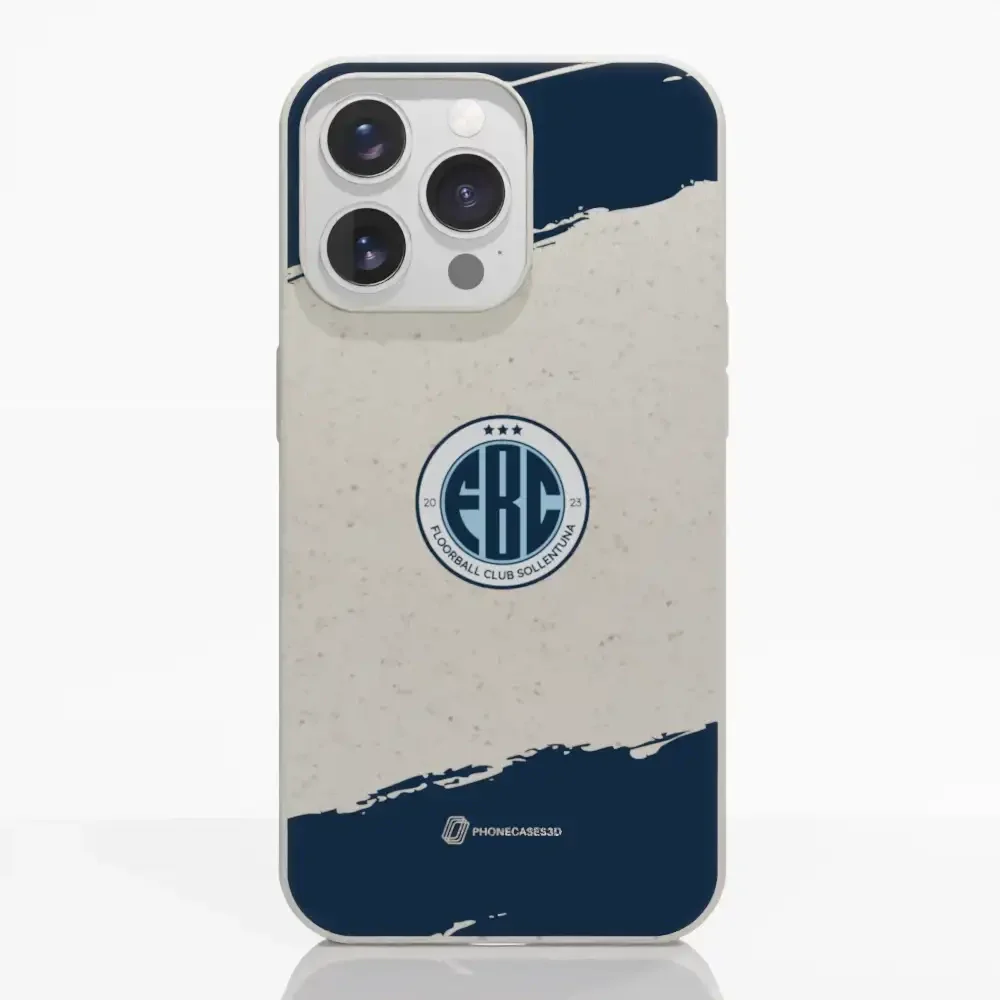 FBC Sollentuna Official Compostable Phone Case dark blue brush strokes - Image 8