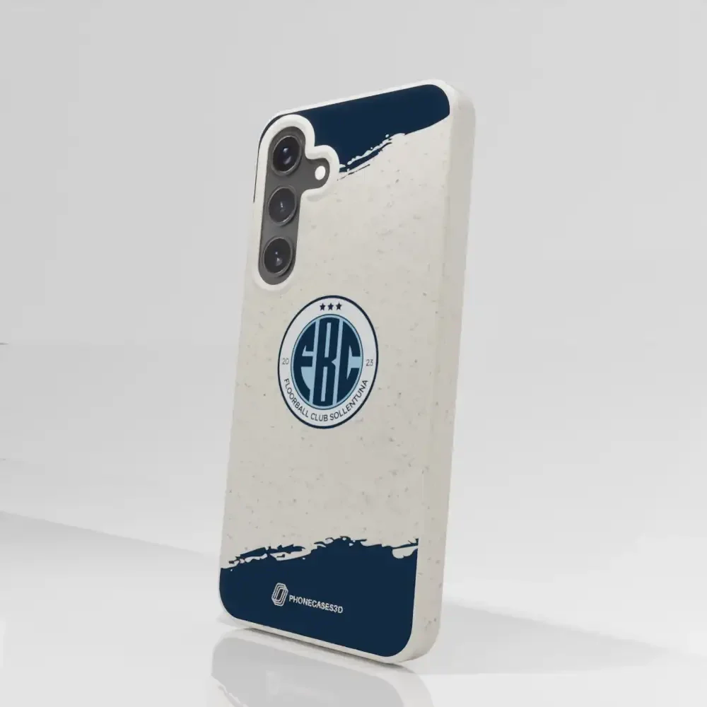 FBC Sollentuna Official Compostable Phone Case dark blue brush strokes - Image 80