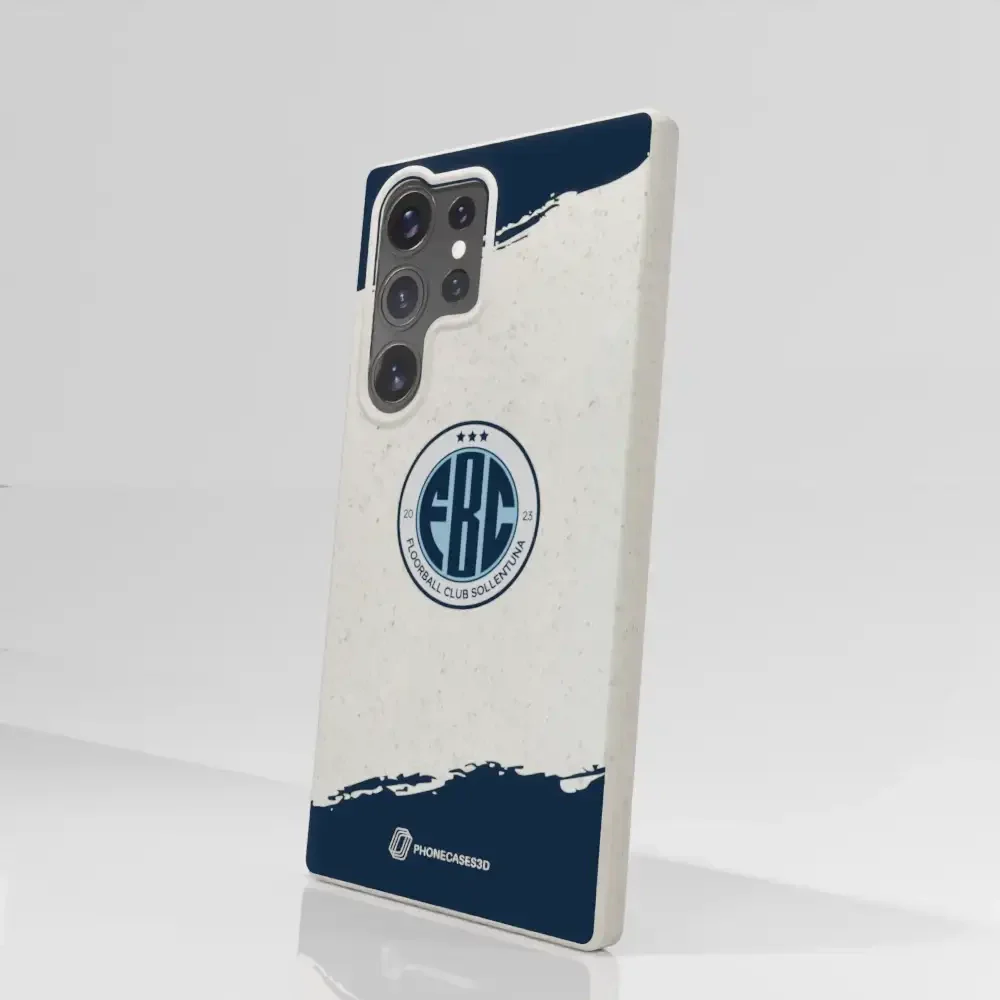 FBC Sollentuna Official Compostable Phone Case dark blue brush strokes - Image 81
