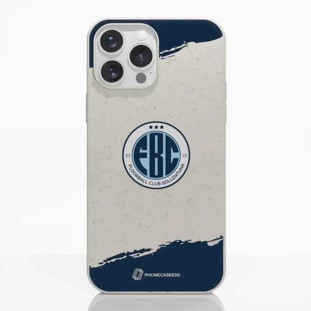 FBC Sollentuna Official Compostable Phone Case dark blue brush strokes - Image 9