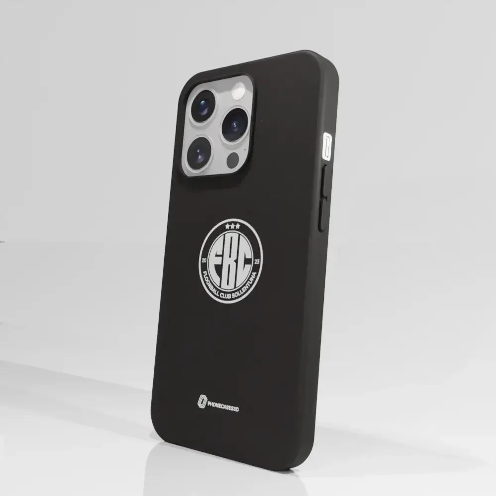 FBC Sollentuna Official Compostable Phone Case white crest - Image 60