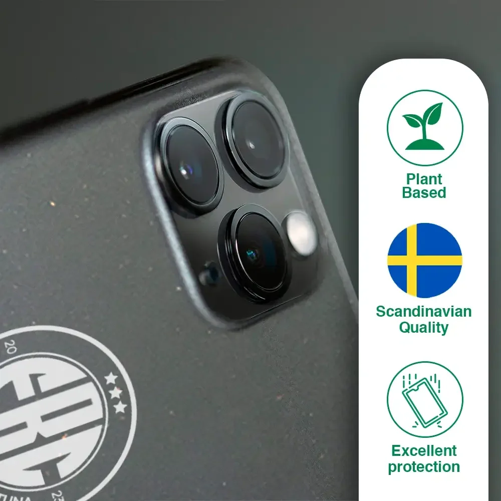 FBC Sollentuna Official Compostable Phone Case white crest - Image 83