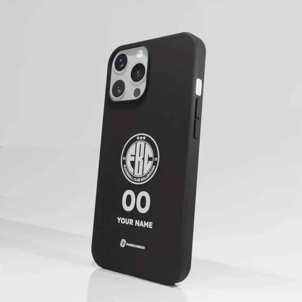FBC Sollentuna Official Compostable Phone Case white crest + name - Image 56