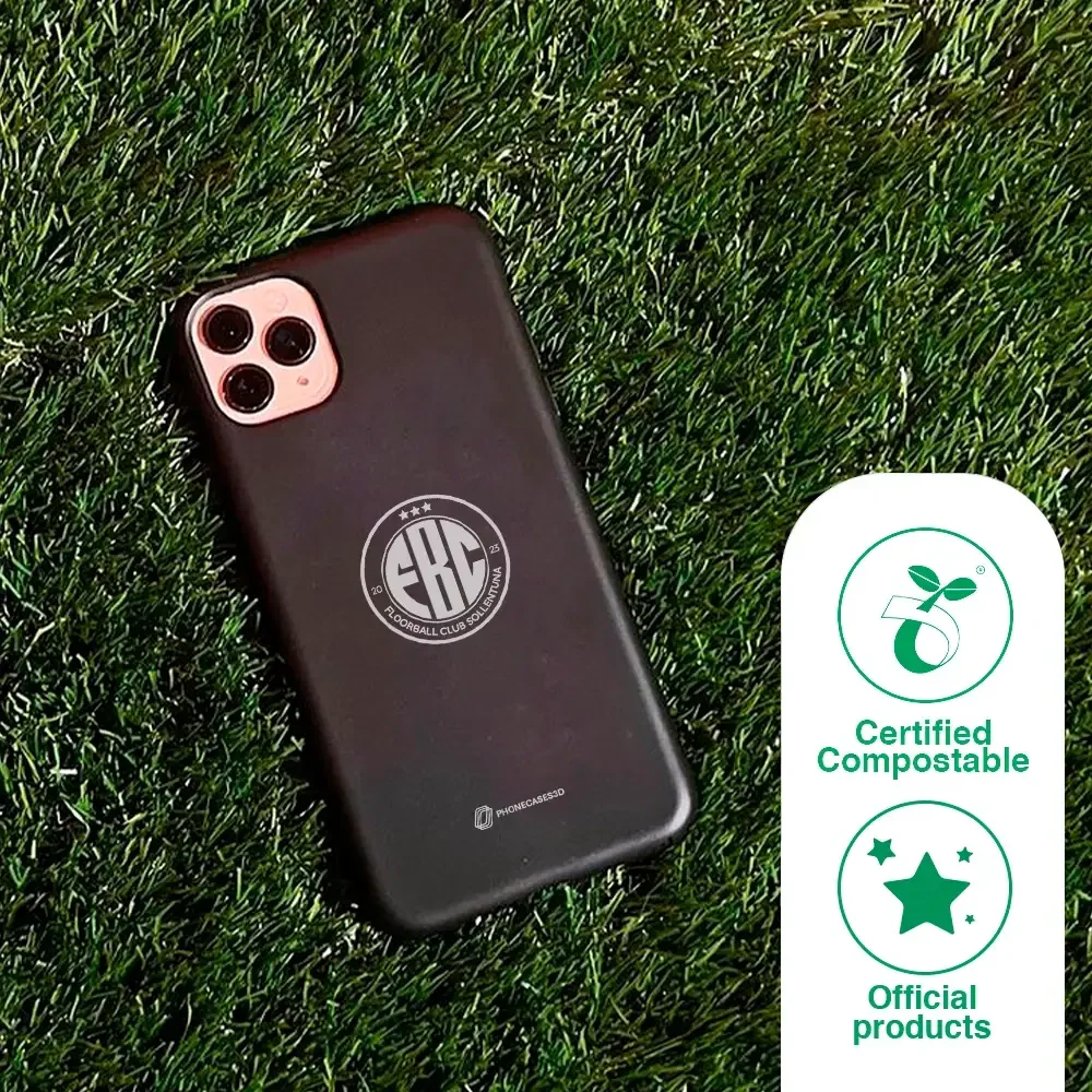 FBC Sollentuna Official Compostable Phone Case white crest + name - Image 83