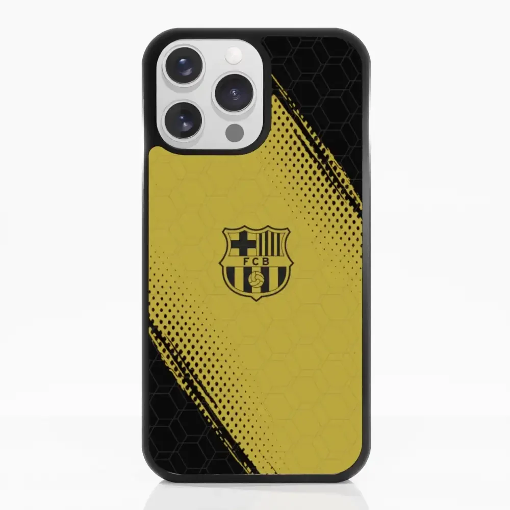 FC Barcelona Official 3D Phone Case Design Black and Yellow - Image 14