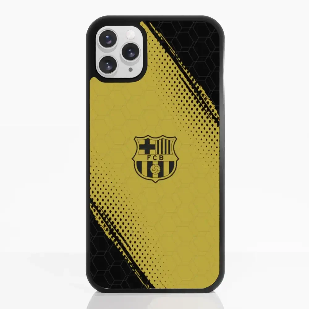 FC Barcelona Official 3D Phone Case Design Black and Yellow - Image 3