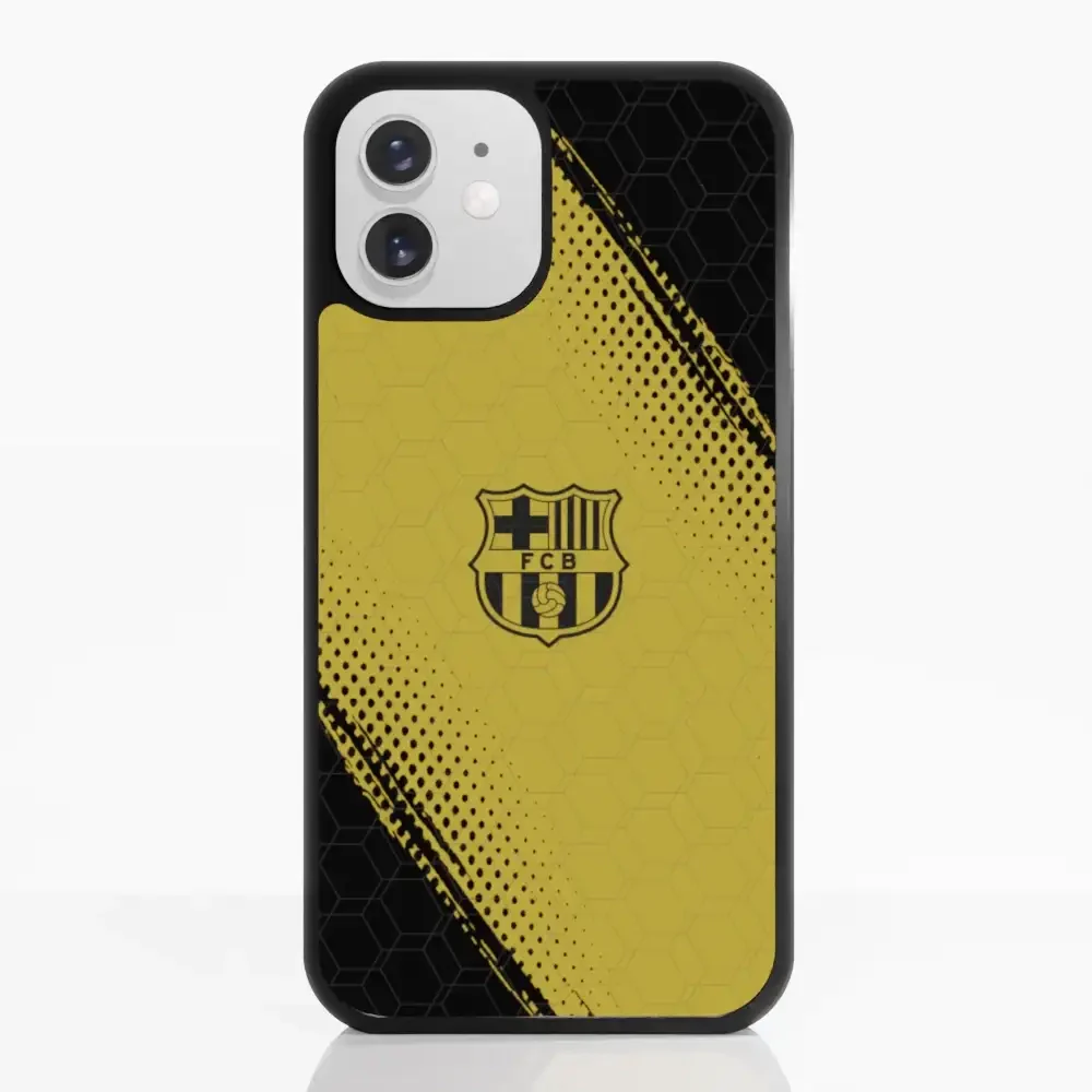 FC Barcelona Official 3D Phone Case Design Black and Yellow - Image 4