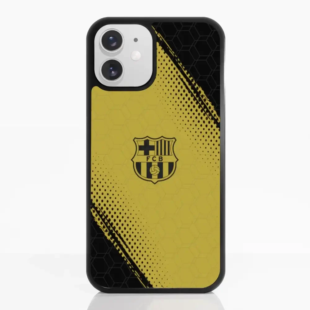 FC Barcelona Official 3D Phone Case Design Black and Yellow - Image 5