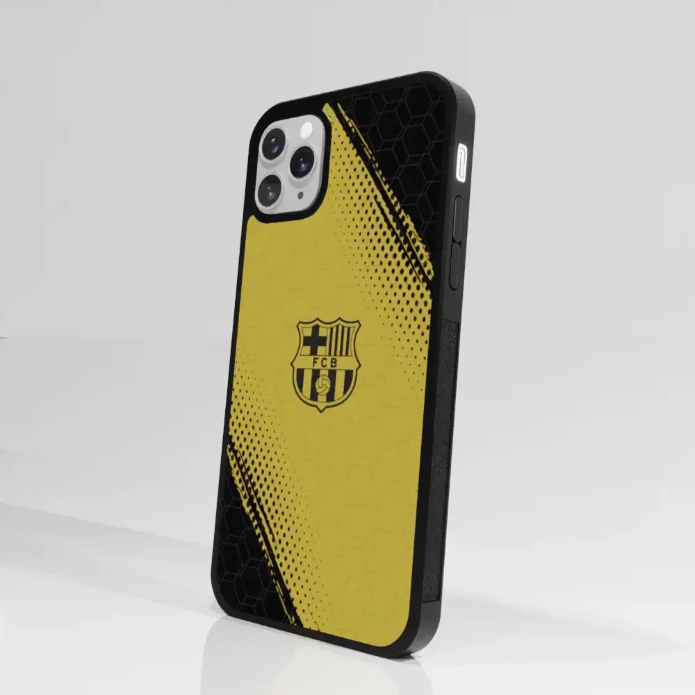 FC Barcelona Official 3D Phone Case Design Black and Yellow - Image 73