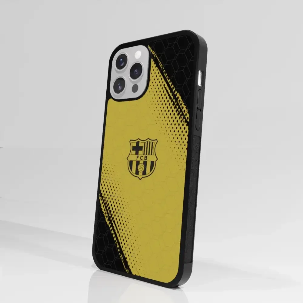 FC Barcelona Official 3D Phone Case Design Black and Yellow - Image 77