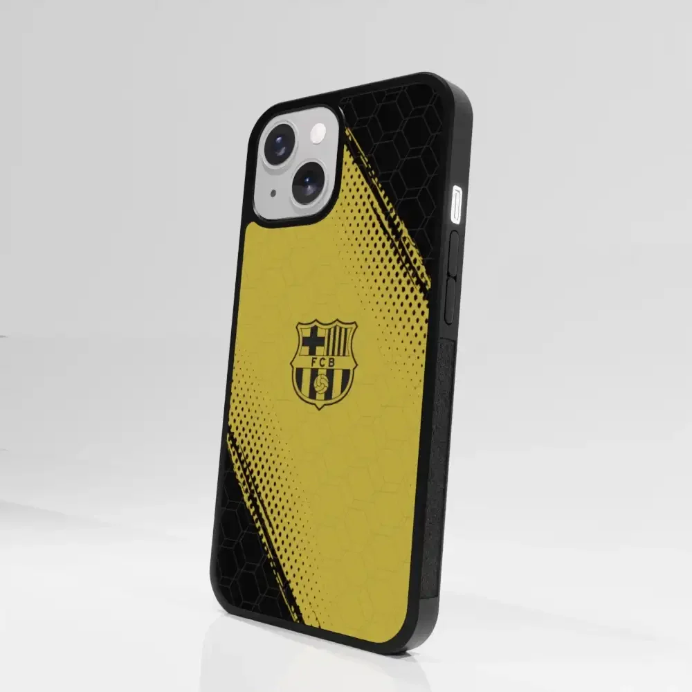 FC Barcelona Official 3D Phone Case Design Black and Yellow - Image 86