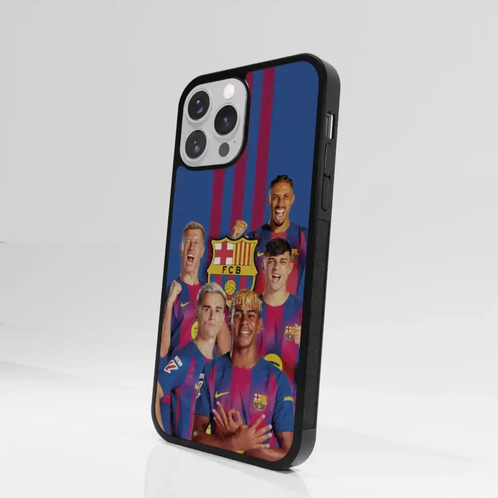 FC Barcelona Official 3D Phone Case Design Players with Emblem - Image 86