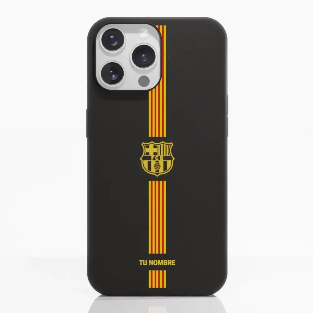 FC Barcelona Official Compostable Phone Case Yellow crest + stripes - Image 11