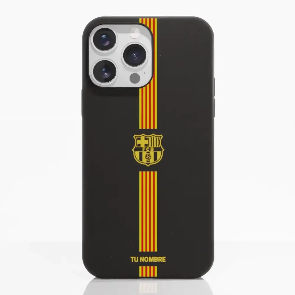 FC Barcelona Official Compostable Phone Case Yellow crest + stripes - Image 12