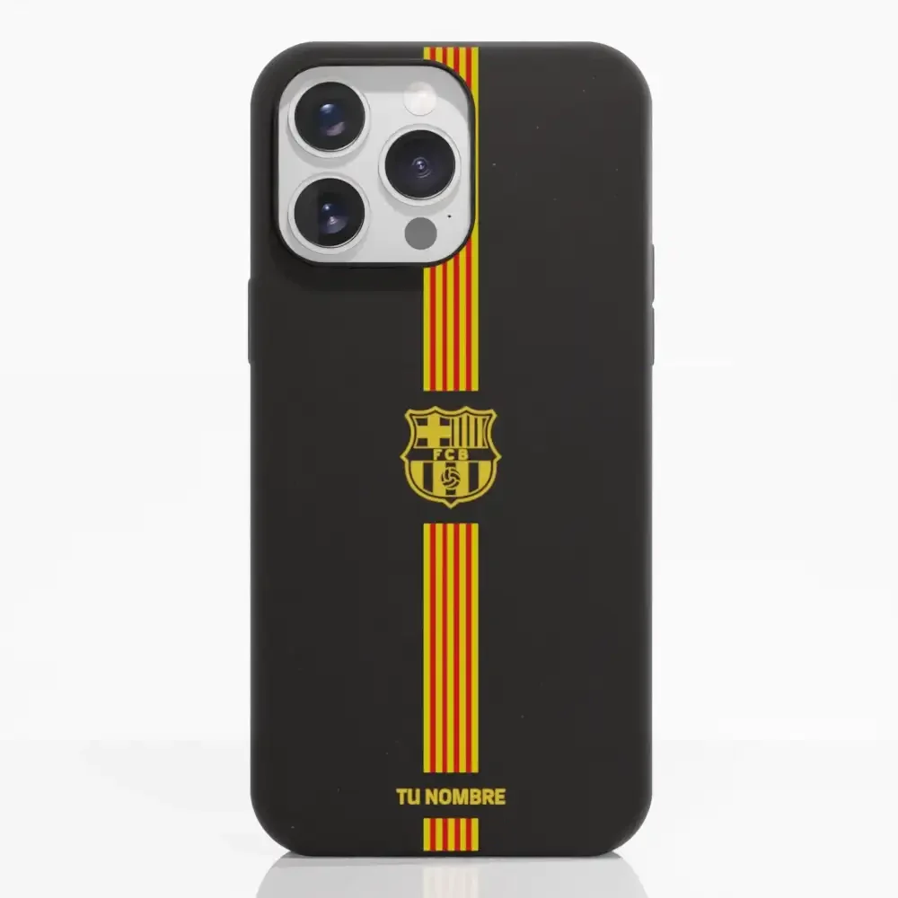FC Barcelona Official Compostable Phone Case Yellow crest + stripes - Image 16