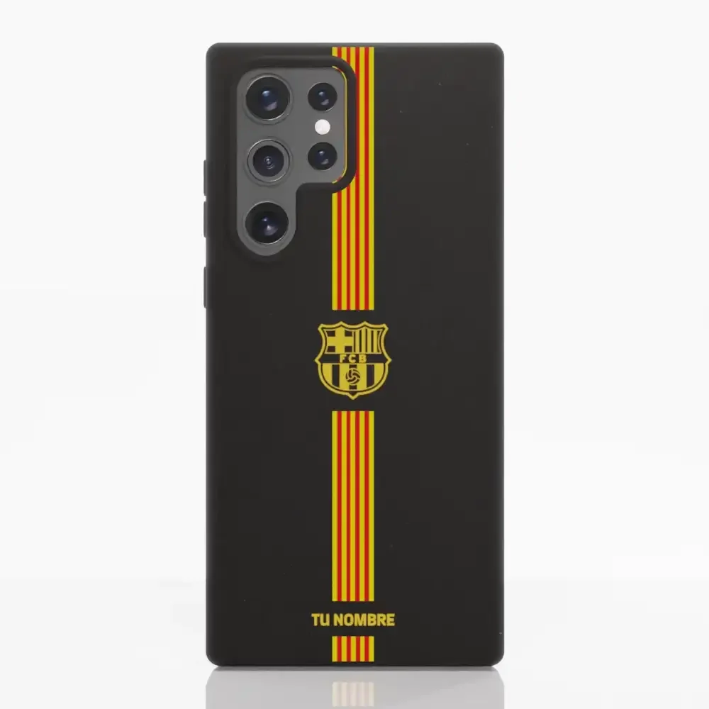 FC Barcelona Official Compostable Phone Case Yellow crest + stripes - Image 33