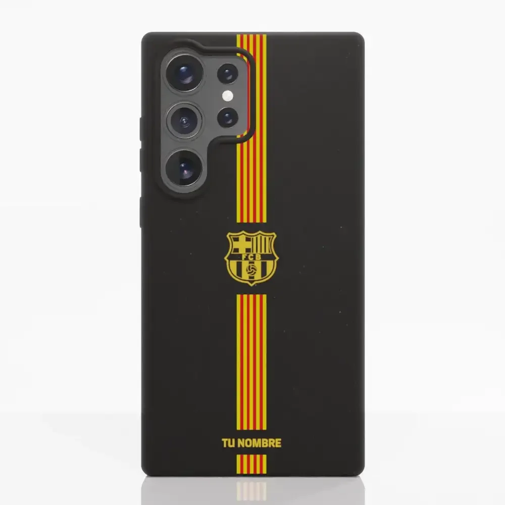 FC Barcelona Official Compostable Phone Case Yellow crest + stripes - Image 39