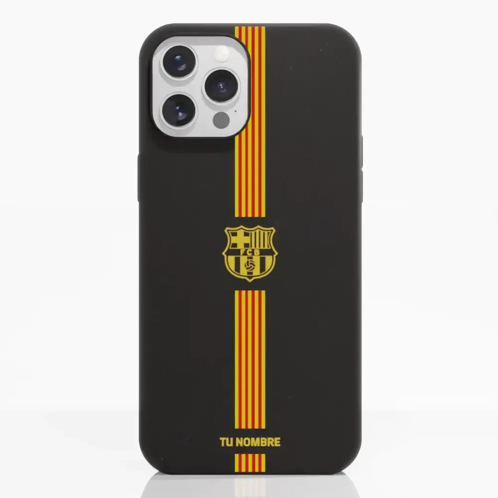 FC Barcelona Official Compostable Phone Case Yellow crest + stripes - Image 5