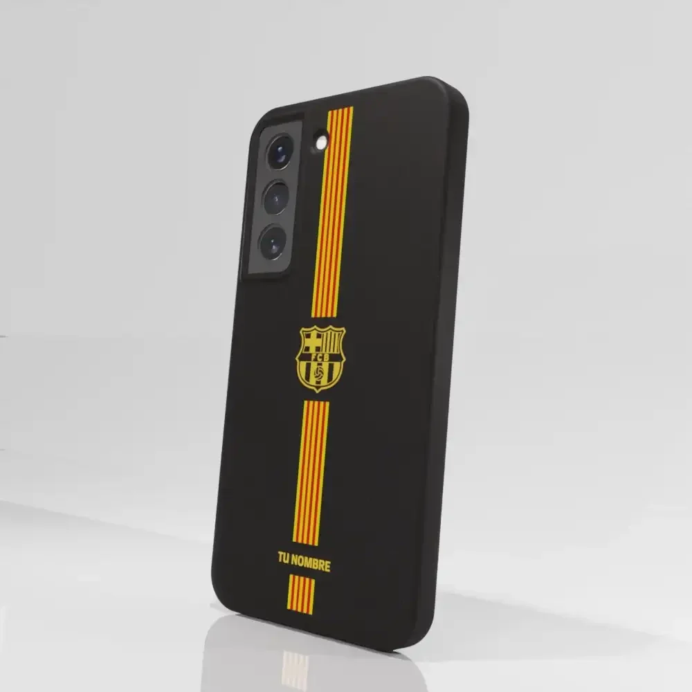FC Barcelona Official Compostable Phone Case Yellow crest + stripes - Image 65