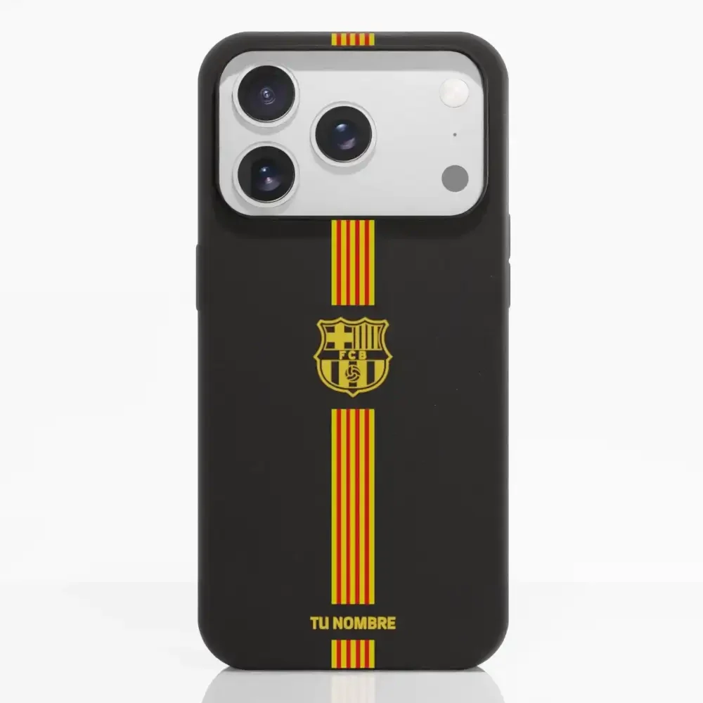 FC Barcelona Official Compostable Phone Case Yellow crest + stripes - Image 83