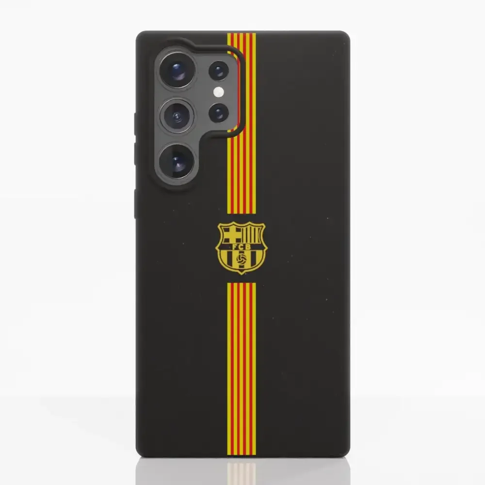 FC Barcelona Official Compostable Phone Case Yellow crest + stripes - Image 43