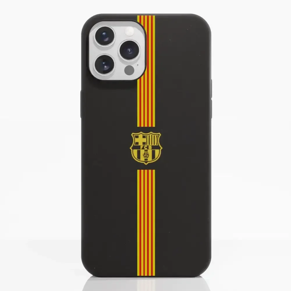 FC Barcelona Official Compostable Phone Case Yellow crest + stripes - Image 5