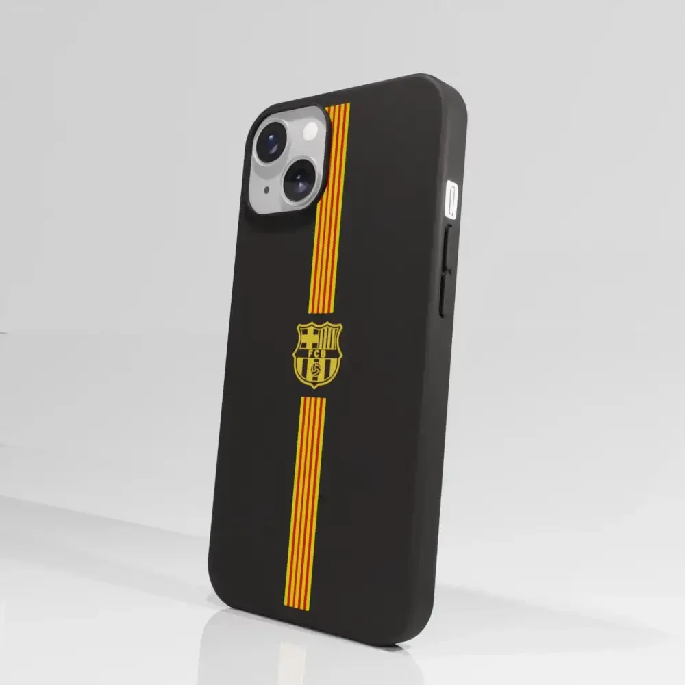 FC Barcelona Official Compostable Phone Case Yellow crest + stripes - Image 54