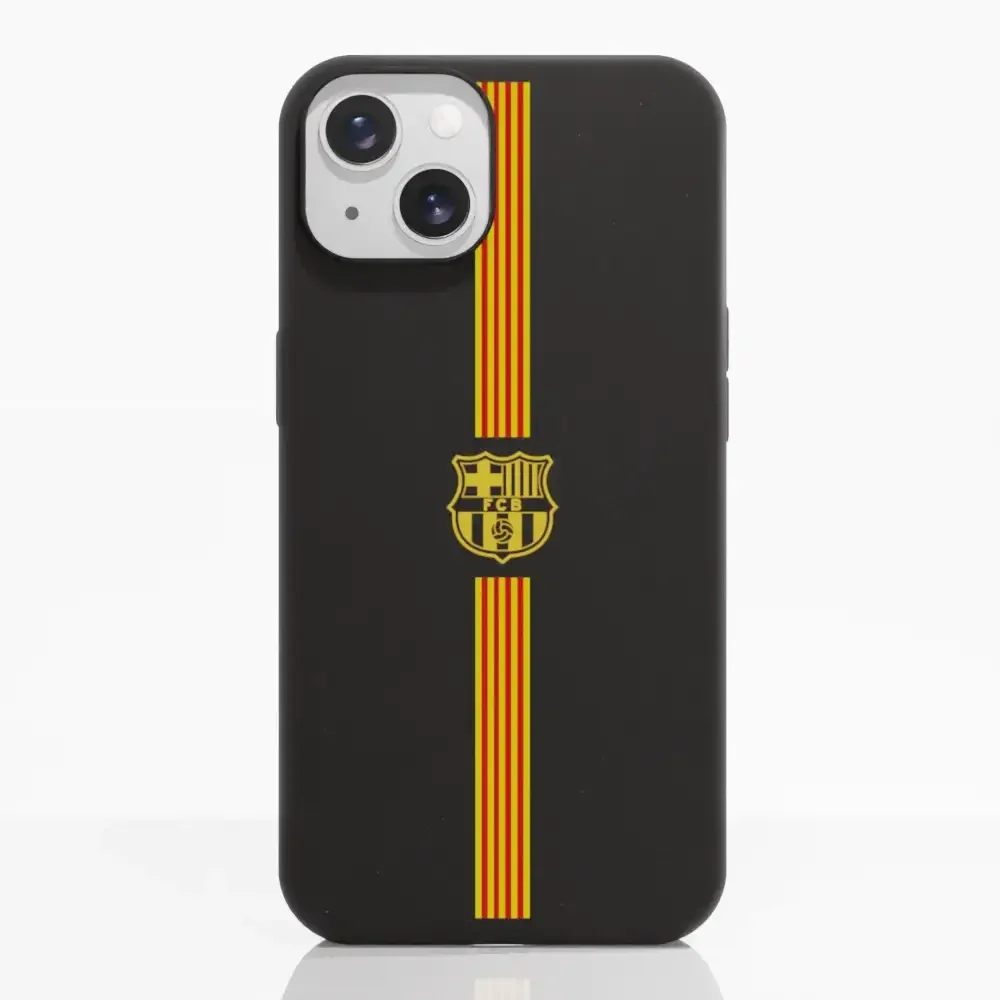 FC Barcelona Official Compostable Phone Case Yellow crest + stripes - Image 6