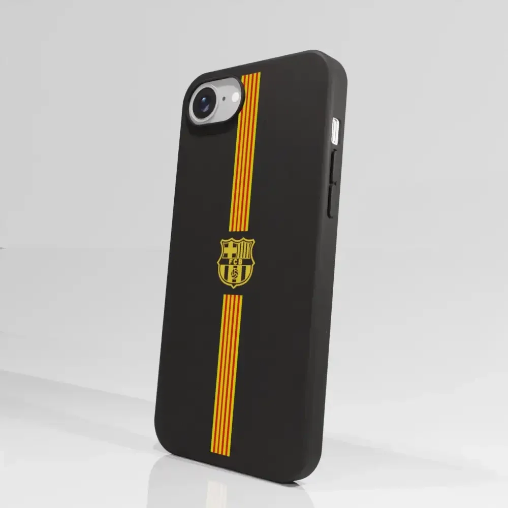 FC Barcelona Official Compostable Phone Case Yellow crest + stripes - Image 63