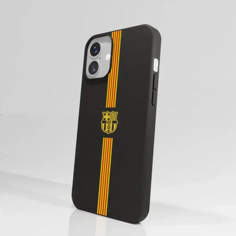 FC Barcelona Official Compostable Phone Case Yellow crest + stripes - Image 64