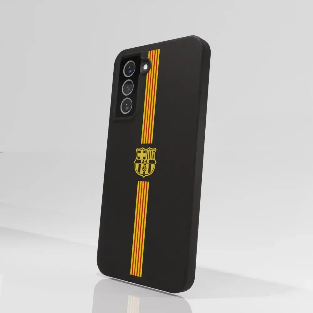 FC Barcelona Official Compostable Phone Case Yellow crest + stripes - Image 67