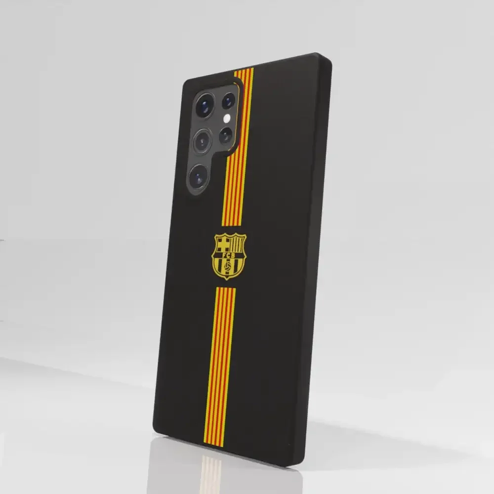 FC Barcelona Official Compostable Phone Case Yellow crest + stripes - Image 72