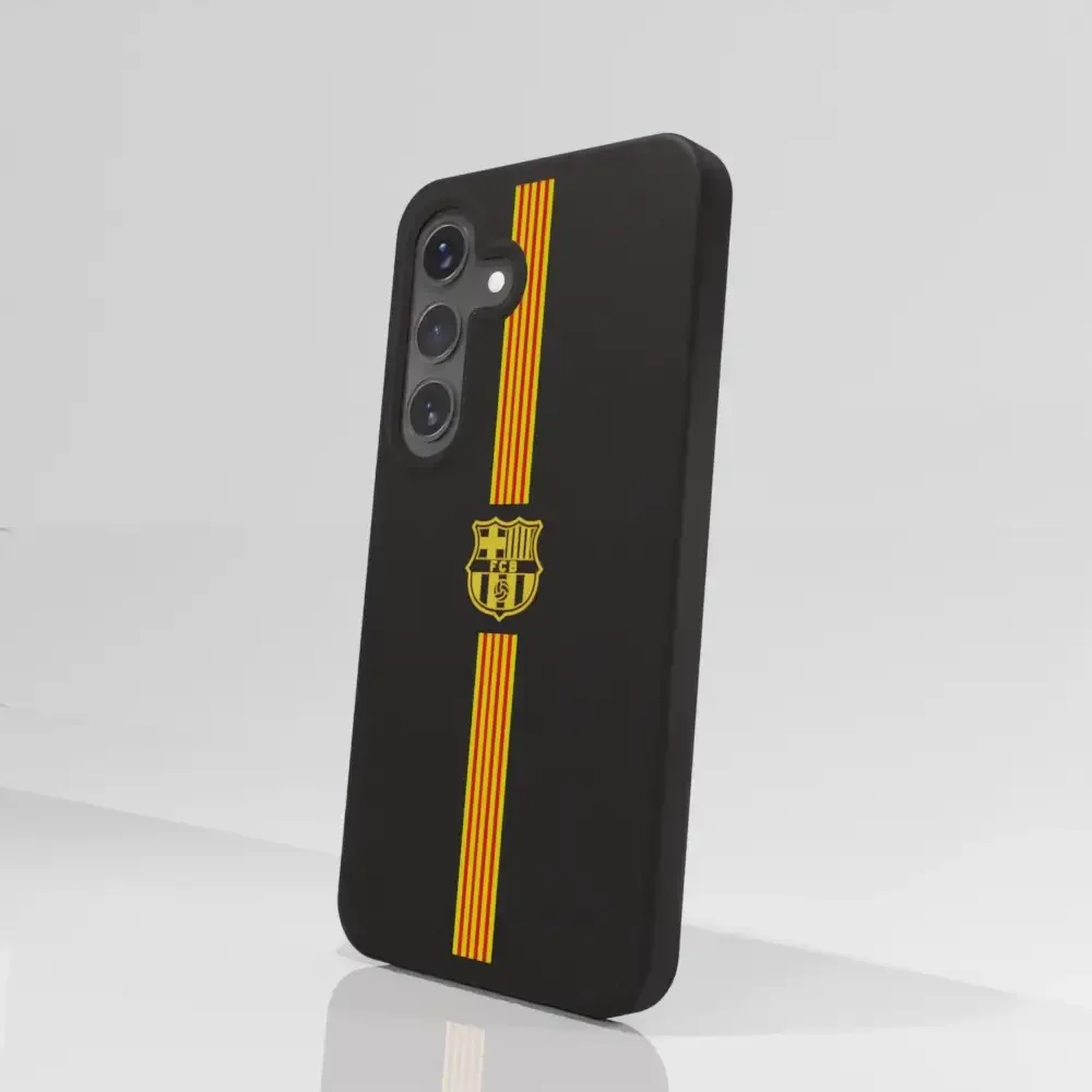 FC Barcelona Official Compostable Phone Case Yellow crest + stripes - Image 79