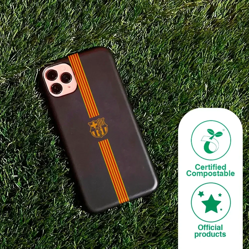 FC Barcelona Official Compostable Phone Case Yellow crest + stripes - Image 82