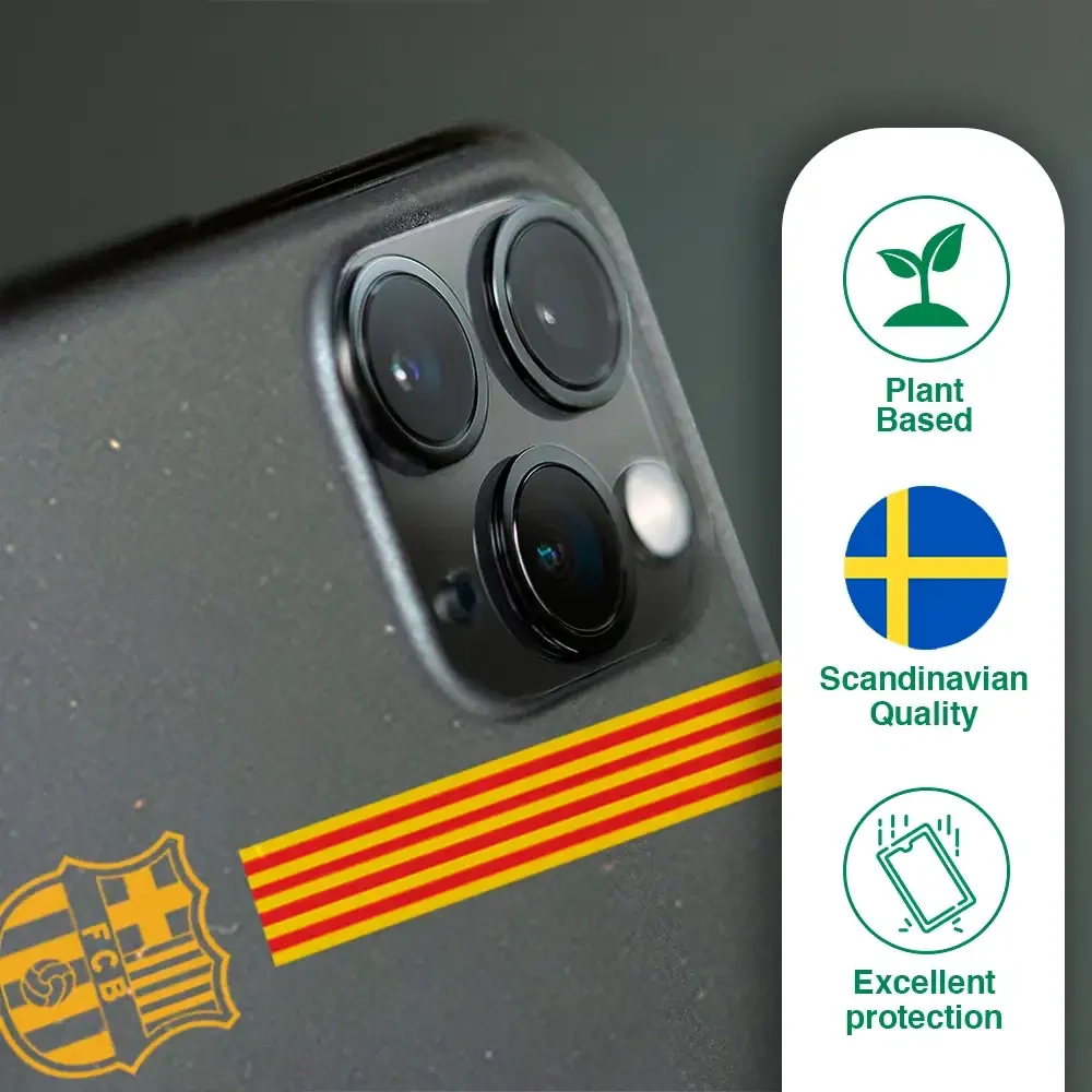FC Barcelona Official Compostable Phone Case Yellow crest + stripes - Image 83