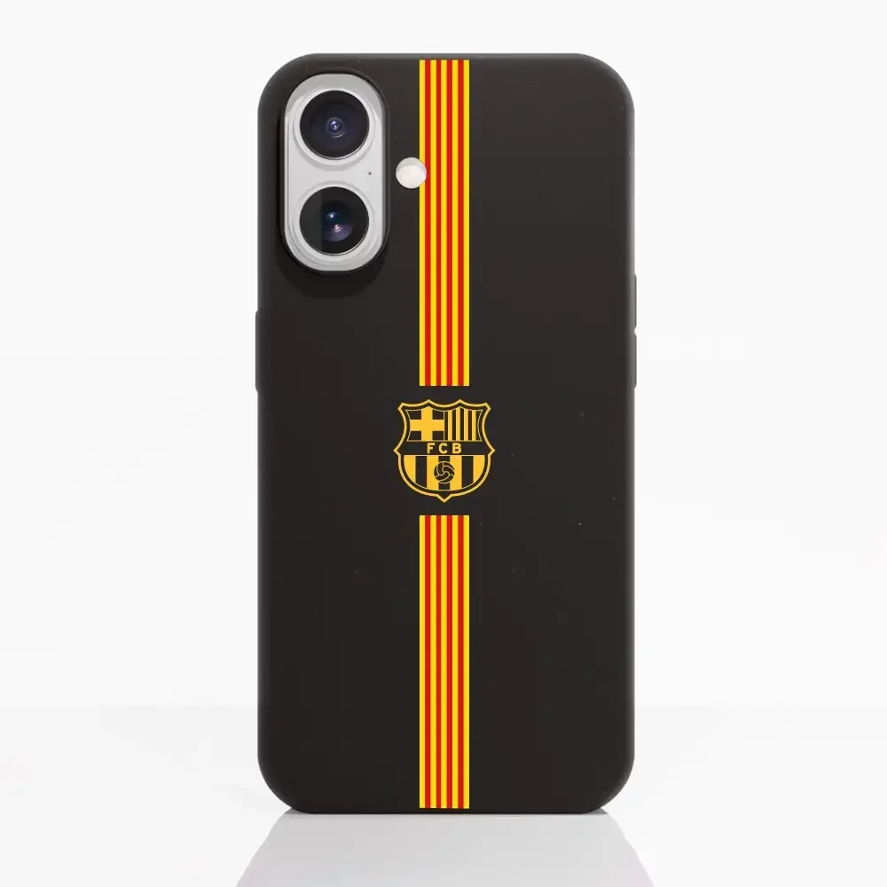 FC Barcelona Official Compostable Phone Case Yellow crest + stripes - Image 84