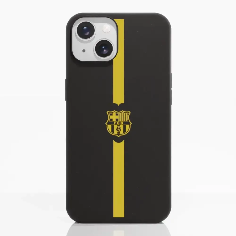 FC Barcelona Official Compostable Phone Case Minimal Yellow - Image 13