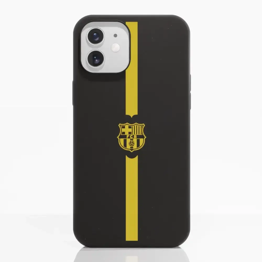 FC Barcelona Official Compostable Phone Case Minimal Yellow - Image 3