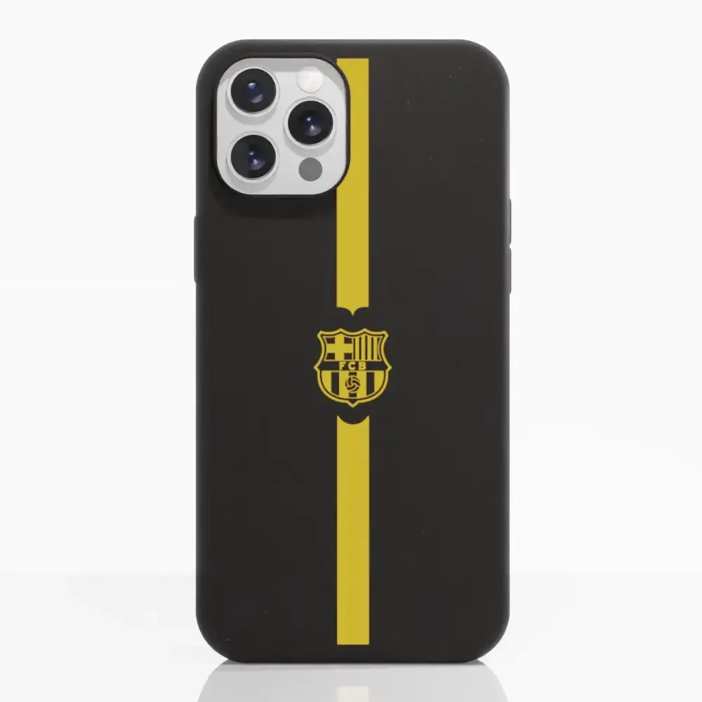 FC Barcelona Official Compostable Phone Case Minimal Yellow - Image 4