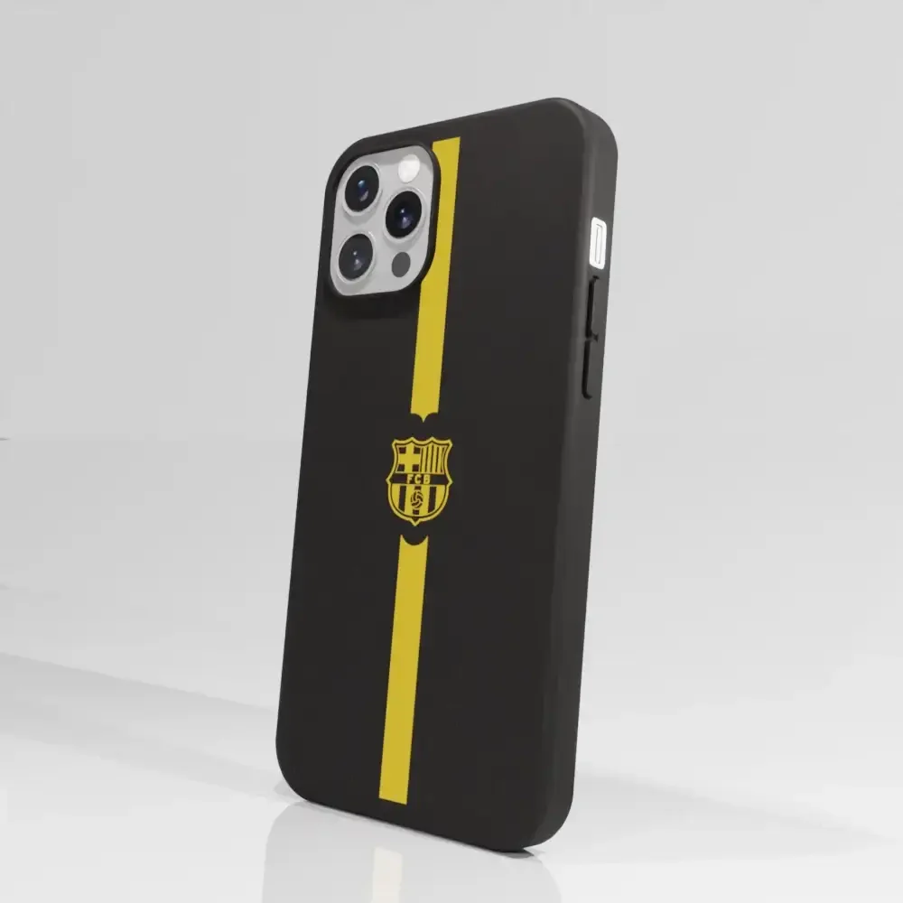 FC Barcelona Official Compostable Phone Case Minimal Yellow - Image 49