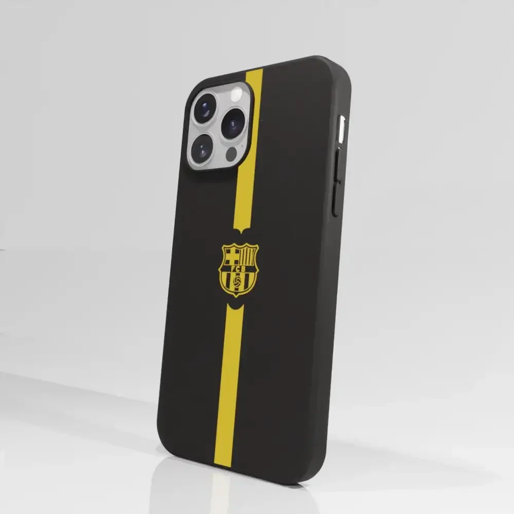 FC Barcelona Official Compostable Phone Case Minimal Yellow - Image 53