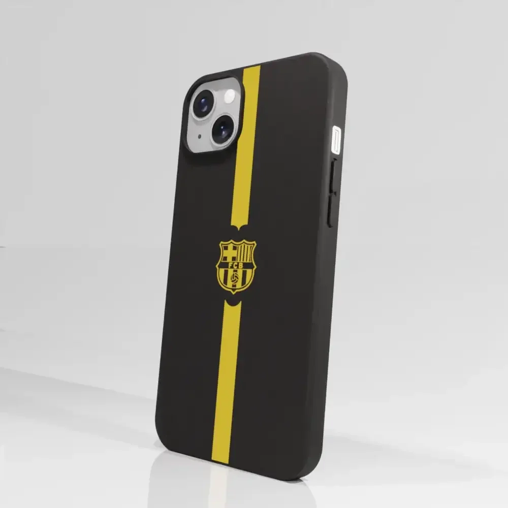 FC Barcelona Official Compostable Phone Case Minimal Yellow - Image 59