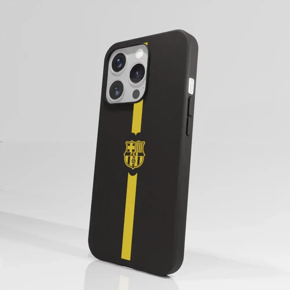 FC Barcelona Official Compostable Phone Case Minimal Yellow - Image 65